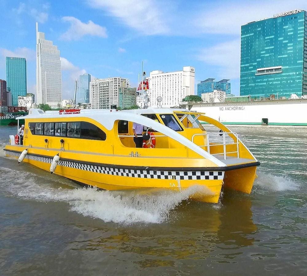Take a waterbus on Saigon River